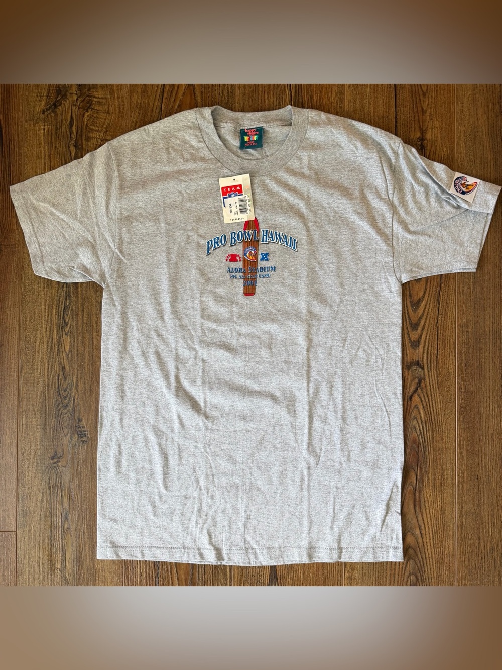 Brand New vintage 2001 NFL Pro Bowl Hawaii t-shirt in heather grey Size M